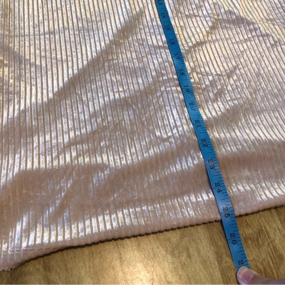 NWT Calvin Klein Cold Shoulder Lined Pale Pink Long Sleeve Top Size Large - Picture 9 of 10